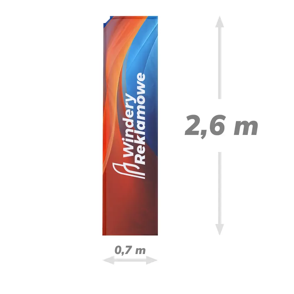 Flaga do windera prostokątnego ALU 3,15m