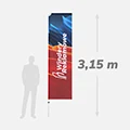 Winder reklamowy łezka M wysokość 265 cm